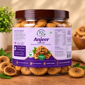 RS by Bhavna Organics Premium Anjeer (Dried Figs) – 400gm